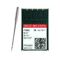 Иглы для промышленных швейных машин DC*27 75 SES для трикотажа GROZ-BECKERT (10 шт)