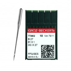 Иглы для промышленных швейных машин DC*27 75 SES для трикотажа GROZ-BECKERT (10 шт)