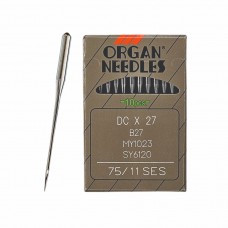 Иглы для промышленных швейных машин DC*27 75 SES для трикотажа ORGAN (10 шт)
