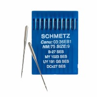 Иглы для промышленных швейных машин DC*27 75 SES для трикотажа Schmetz (10 шт)