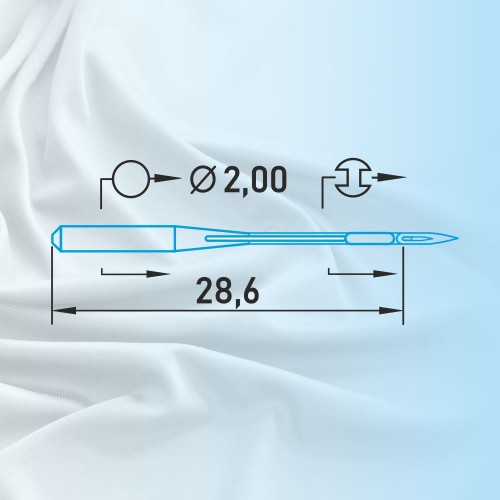 Иглы для промышленных швейных машин DC*27 75 SPI для шелка Schmetz (10 шт)