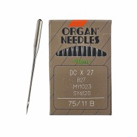 Иглы для промышленных швейных машин DC*27 75 B (SUK) для высокоэластичных тканей ORGAN (10 шт)