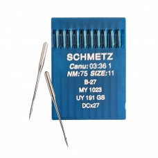 Иглы для промышленных швейных машин DC*27 75 универсальные Schmetz (10 шт)