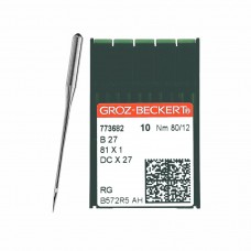 Иглы для промышленных швейных машин DC*27 80 RG универсальные GROZ-BECKERT (10 шт)