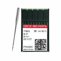 Иглы для промышленных швейных машин DC*27 80 SES для трикотажа GROZ-BECKERT (10 шт)