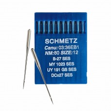 Иглы для промышленных швейных машин DC*27 80 SES для трикотажа Schmetz (10 шт)