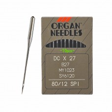Иглы для промышленных швейных машин DC*27 80 SPI ORGAN (10 шт)