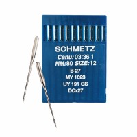 Иглы для промышленных швейных машин DC*27 80 универсальные Schmetz (10 шт)