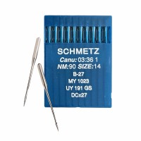 Иглы для промышленных швейных машин DC*27 90 универсальные Schmetz (10 шт)