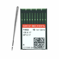 Иглы для промышленных швейных машин DP*17 120 R универсальные GROZ-BECKERT (10 шт)
