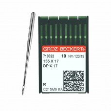 Иглы для промышленных швейных машин DP*17 120 R универсальные GROZ-BECKERT (10 шт)