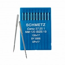 Иглы для промышленных швейных машин DP*17 120 универсальные Schmetz (10 шт)
