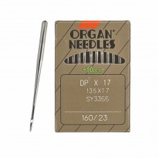 Иглы для промышленных швейных машин DP*17 160 универсальные ORGAN (10 шт)