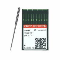 Иглы для промышленных швейных машин DP*17 80 R универсальные GROZ-BECKERT (10 шт)
