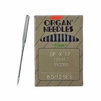Иглы для промышленных швейных машин DP*17 80 SES для трикотажа ORGAN (10 шт)