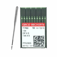 Иглы для промышленных швейных машин DP*5 100 SES для трикотажа GROZ-BECKERT (10 шт)