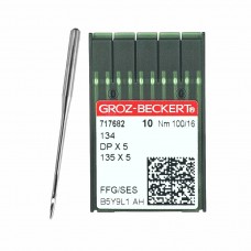 Иглы для промышленных швейных машин DP*5 100 SES для трикотажа GROZ-BECKERT (10 шт)