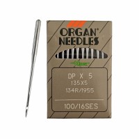 Иглы для промышленных швейных машин DP*5 100 SES для трикотажа ORGAN (10 шт)