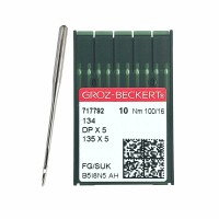 Иглы для промышленных швейных машин DP*5 100 SUK для высокоэластичных тканей GROZ-BECKERT (10 шт)