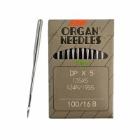 Иглы для промышленных швейных машин DP*5 100 B (SUK) для высокоэластичных тканей ORGAN (10 шт)