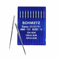 Иглы для промышленных швейных машин DP*5 100 SUK для высокоэластичных тканей Schmetz (10 шт)