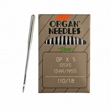 Иглы для промышленных швейных машин DP*5 110 универсальные ORGAN (10 шт)