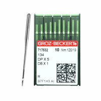 Иглы для промышленных швейных машин DP*5 120 R универсальные GROZ-BECKERT (10 шт)