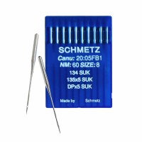 Иглы для промышленных швейных машин DP*5 60 SUK для высокоэластичных тканей Schmetz (10 шт)