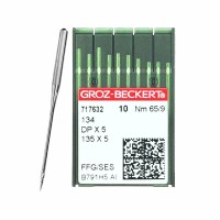Иглы для промышленных швейных машин DP*5 65 SES для трикотажа GROZ-BECKERT (10 шт)