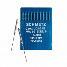 Иглы для промышленных швейных машин DP*5 65 SES для трикотажа Schmetz (10 шт)