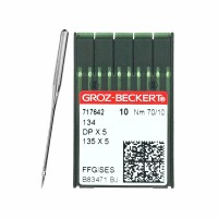Иглы для промышленных швейных машин DP*5 70 SES для трикотажа GROZ-BECKERT (10 шт)