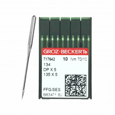 Иглы для промышленных швейных машин DP*5 70 SES для трикотажа GROZ-BECKERT (10 шт)