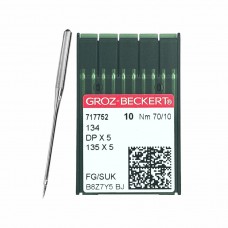 Иглы для промышленных швейных машин DP*5 70 SUK для высокоэластичных тканей GROZ-BECKERT (10 шт)
