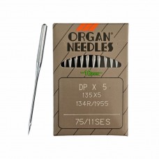 Иглы для промышленных швейных машин DP*5 75 SES для трикотажа ORGAN (10 шт)