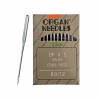 Иглы для промышленных швейных машин DP*5 80 универсальные ORGAN (10 шт)