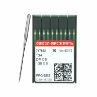 Иглы для промышленных швейных машин DP*5 80 SES для трикотажа GROZ-BECKERT (10 шт)