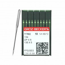 Иглы для промышленных швейных машин DP*5 80 SES для трикотажа GROZ-BECKERT (10 шт)