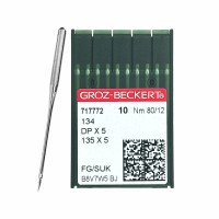 Иглы для промышленных швейных машин DP*5 80 SUK для высокоэластичных тканей GROZ-BECKERT (10 шт)