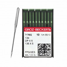Иглы для промышленных швейных машин DP*5 85 SES для высокоэластичных тканей GROZ-BECKERT (10 шт)
