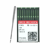 Иглы для промышленных швейных машин DP*5 90 SES для трикотажа GROZ-BECKERT (10 шт)