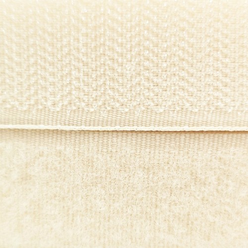 Лента контактная 25 мм №091 молочный (уп. 25 м)