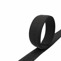 Лента контактная 25 мм черный (уп. 25 м)