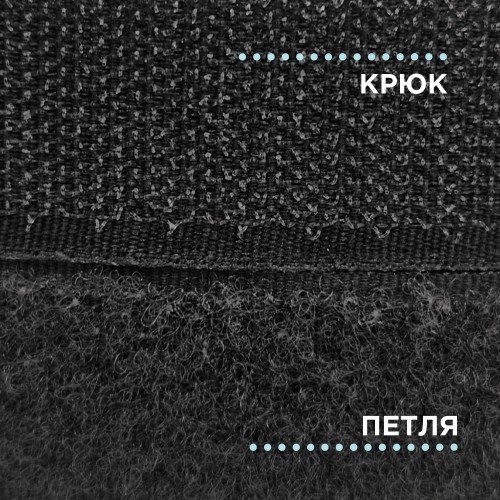 Лента контактная 25 мм черный (уп. 25 м)