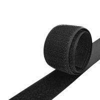 Лента контактная 30 мм черный (уп. 25 м)