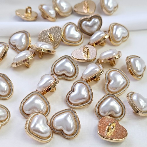 Пуговица MN-13. 15 мм золото (уп. 12 шт)