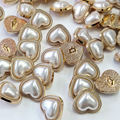 Пуговица MN-13. 15 мм золото (уп. 12 шт)