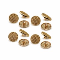 Пуговица MN-19. 15 мм золото (уп. 12 шт)