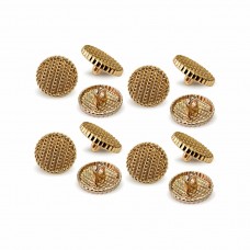 Пуговица MN-19. 15 мм золото (уп. 12 шт)