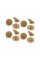 Пуговица MN-19. 15 мм золото (уп. 12 шт)