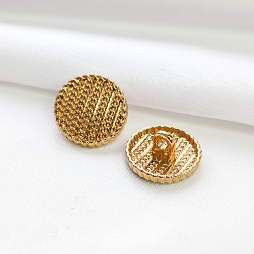 Пуговица MN-19. 15 мм золото (уп. 12 шт)